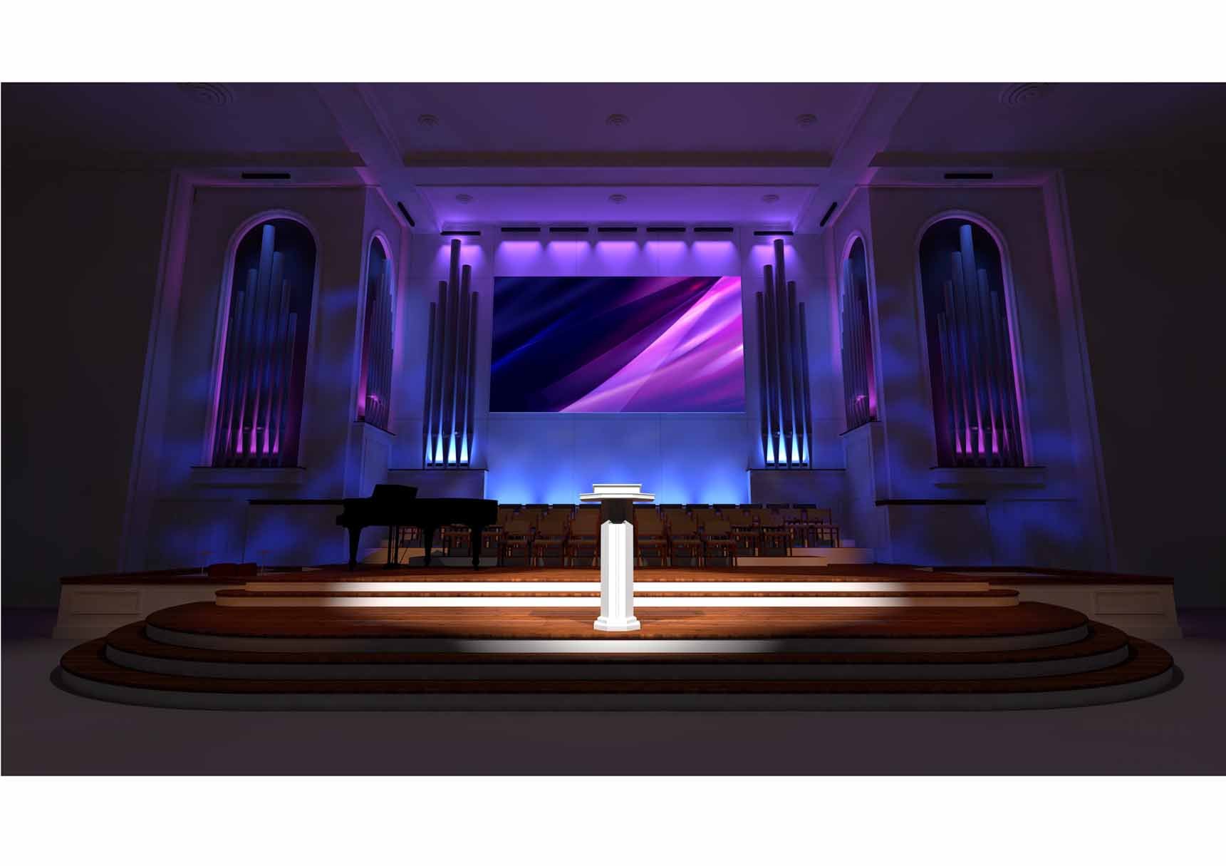 Church Stage Rendering